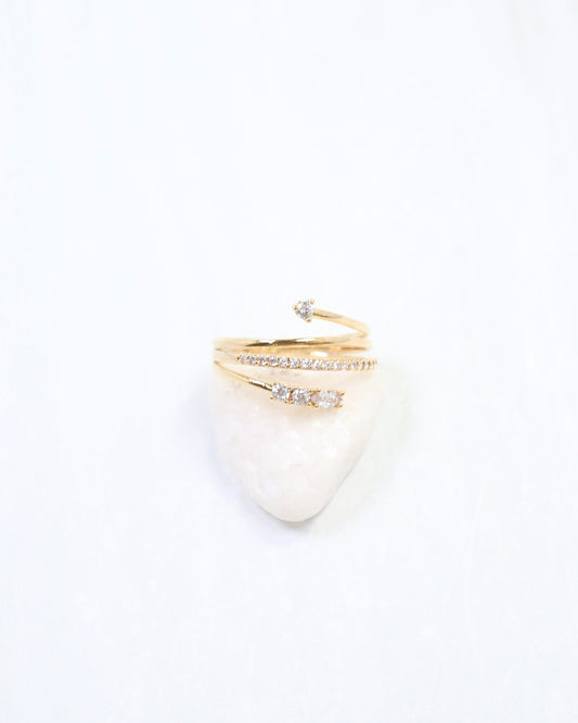 Odel CZ Ring WR Gold