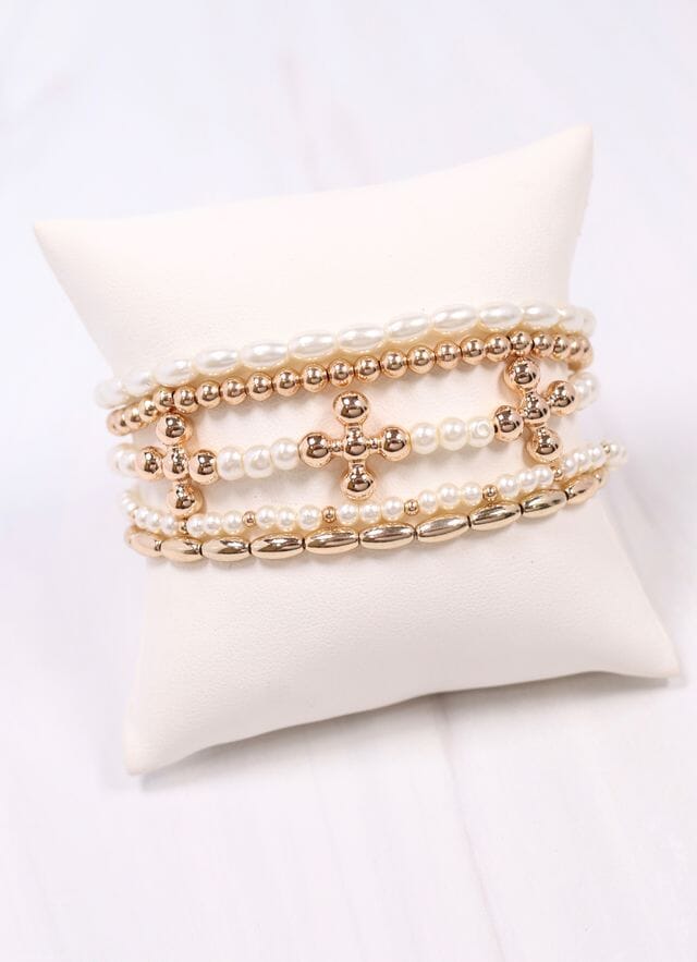 Bonham Bracelet Set GOLD - Caroline Hill