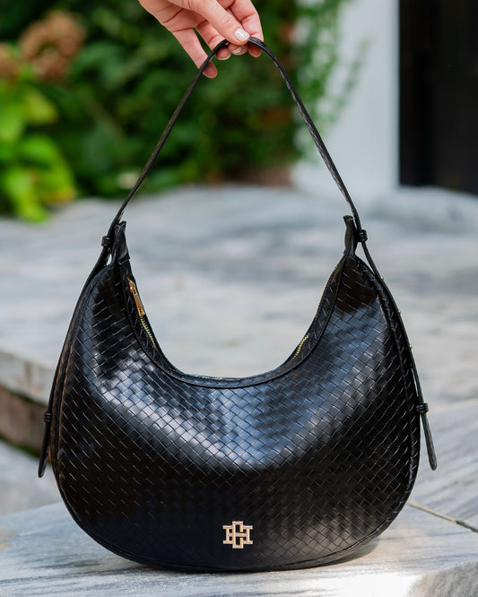 Winslow Curved Bag Woven Black