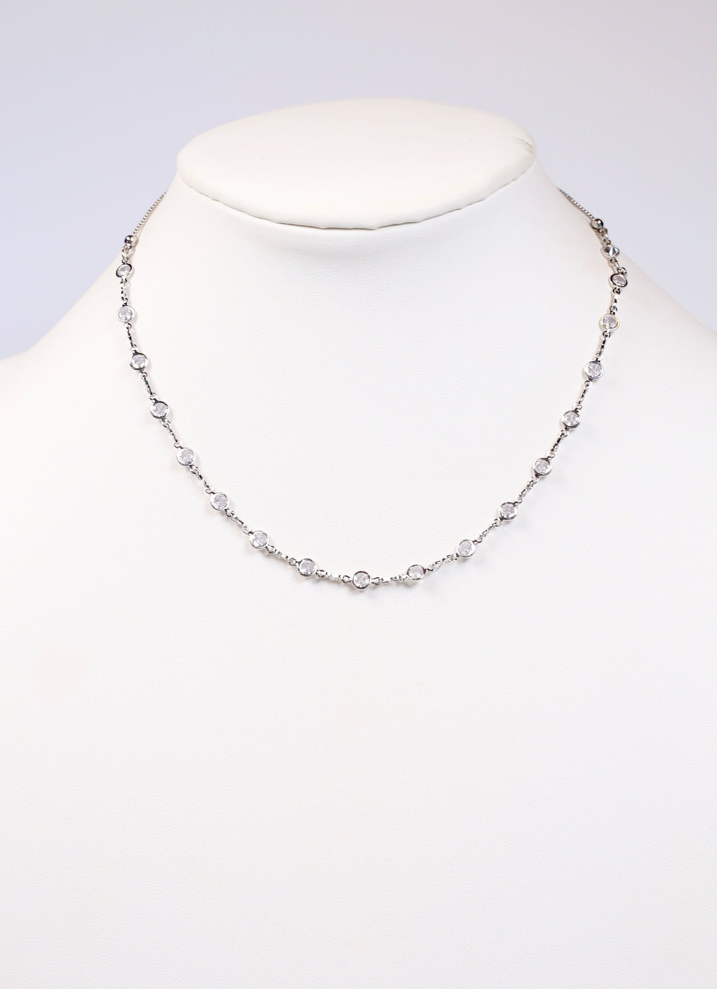 Cantley CZ Necklace SILVER - Caroline Hill