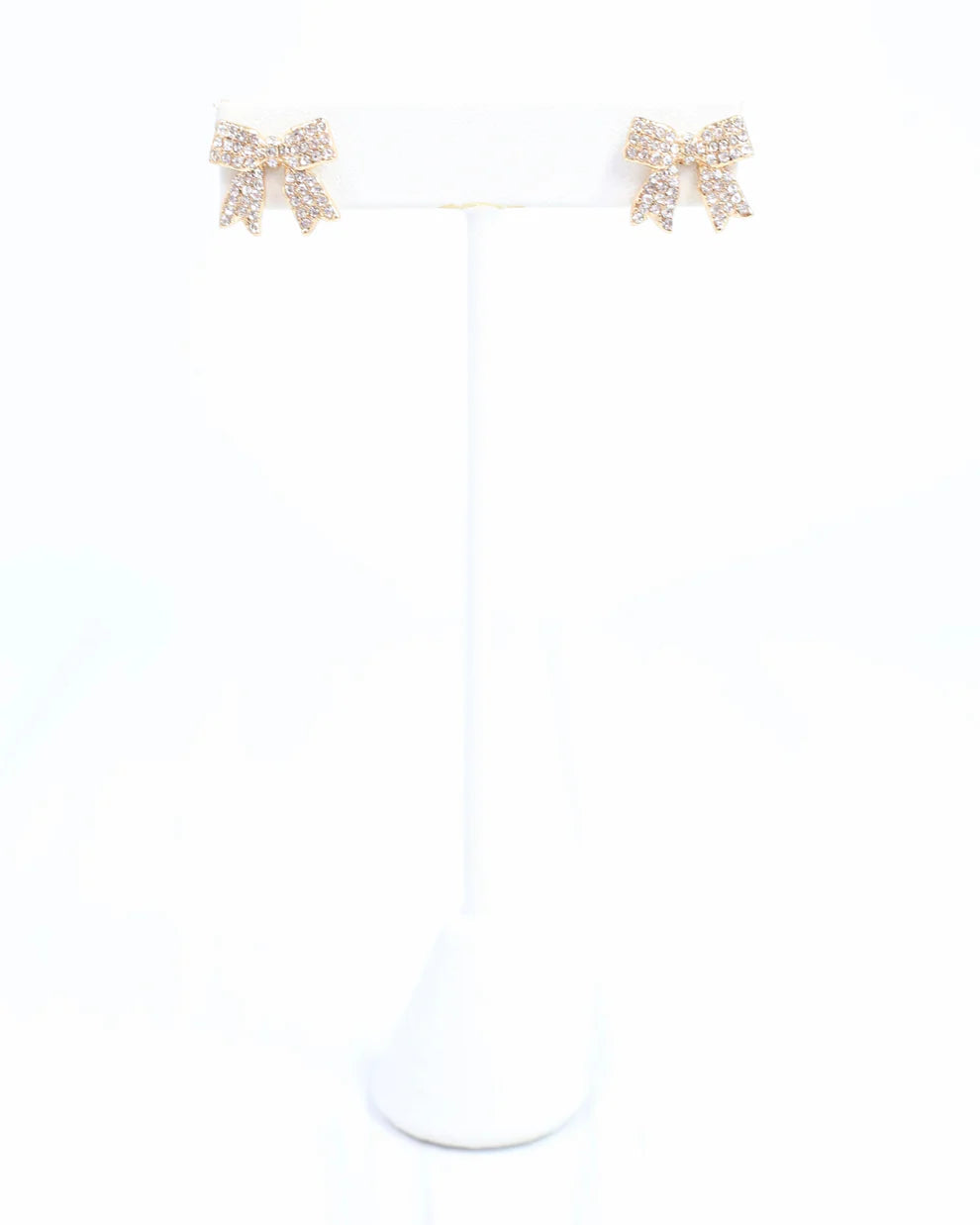 Morrison CZ Bow Earring Gold