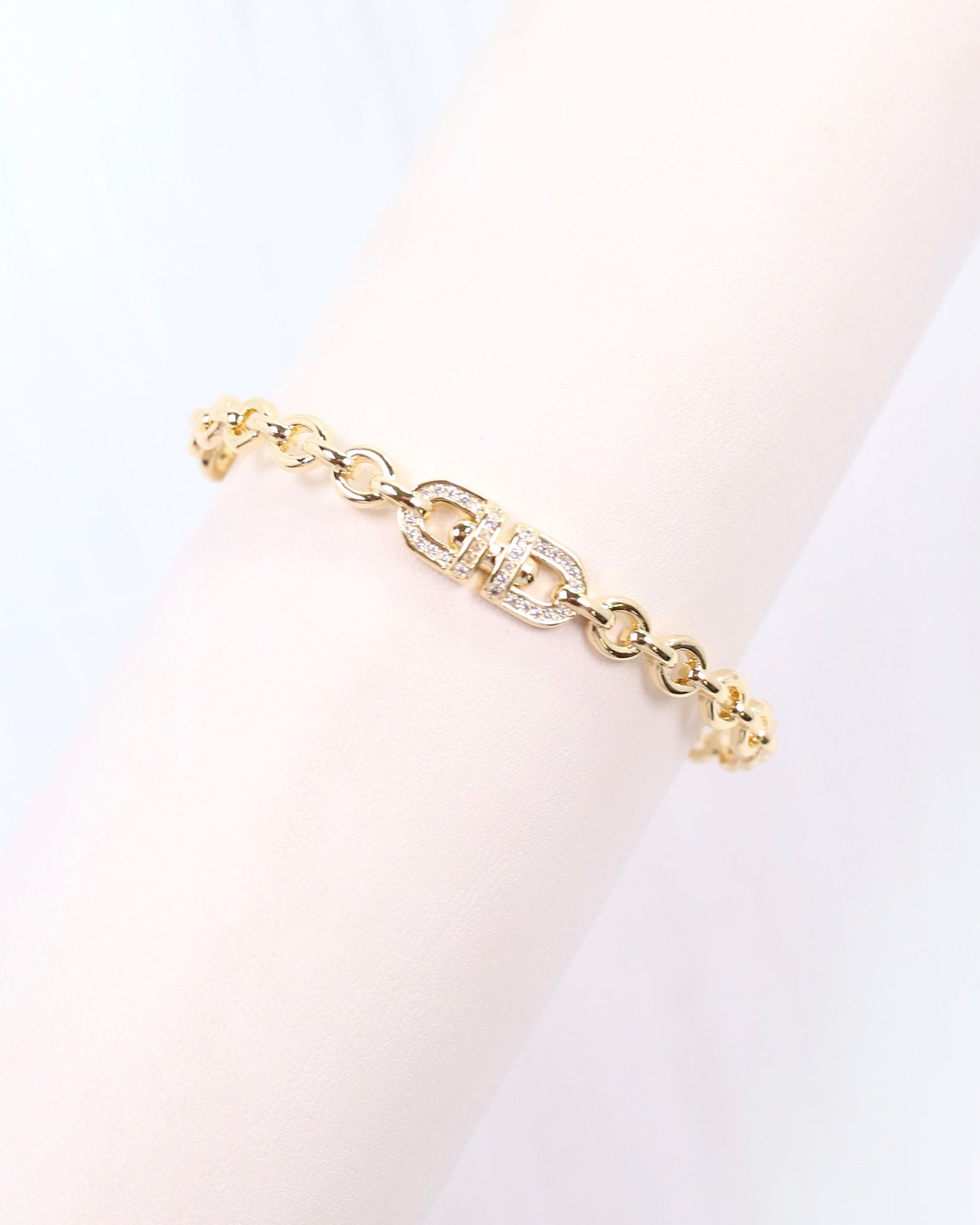 Genevieve Cuff Bracelet Gold