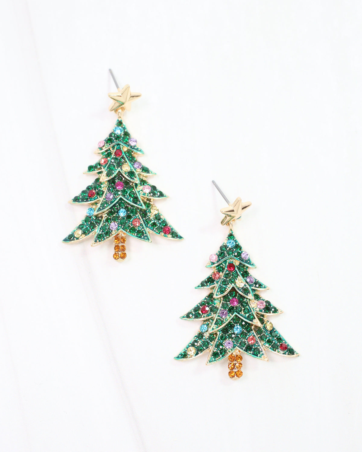 Fraser Fir Dangle Earring Green