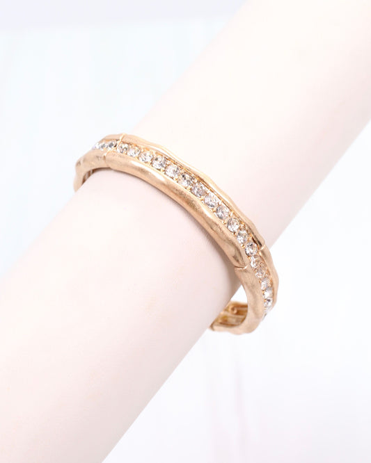 Katarina Stretch Bracelet Worn Gold