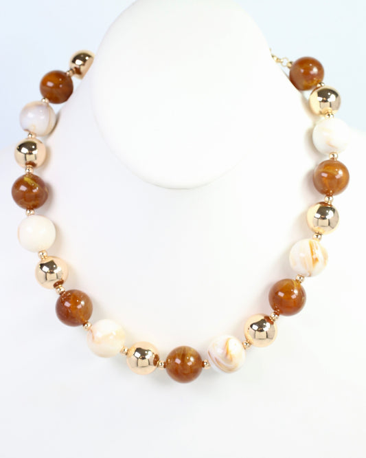 Farmington Ball Necklace Natural Multi
