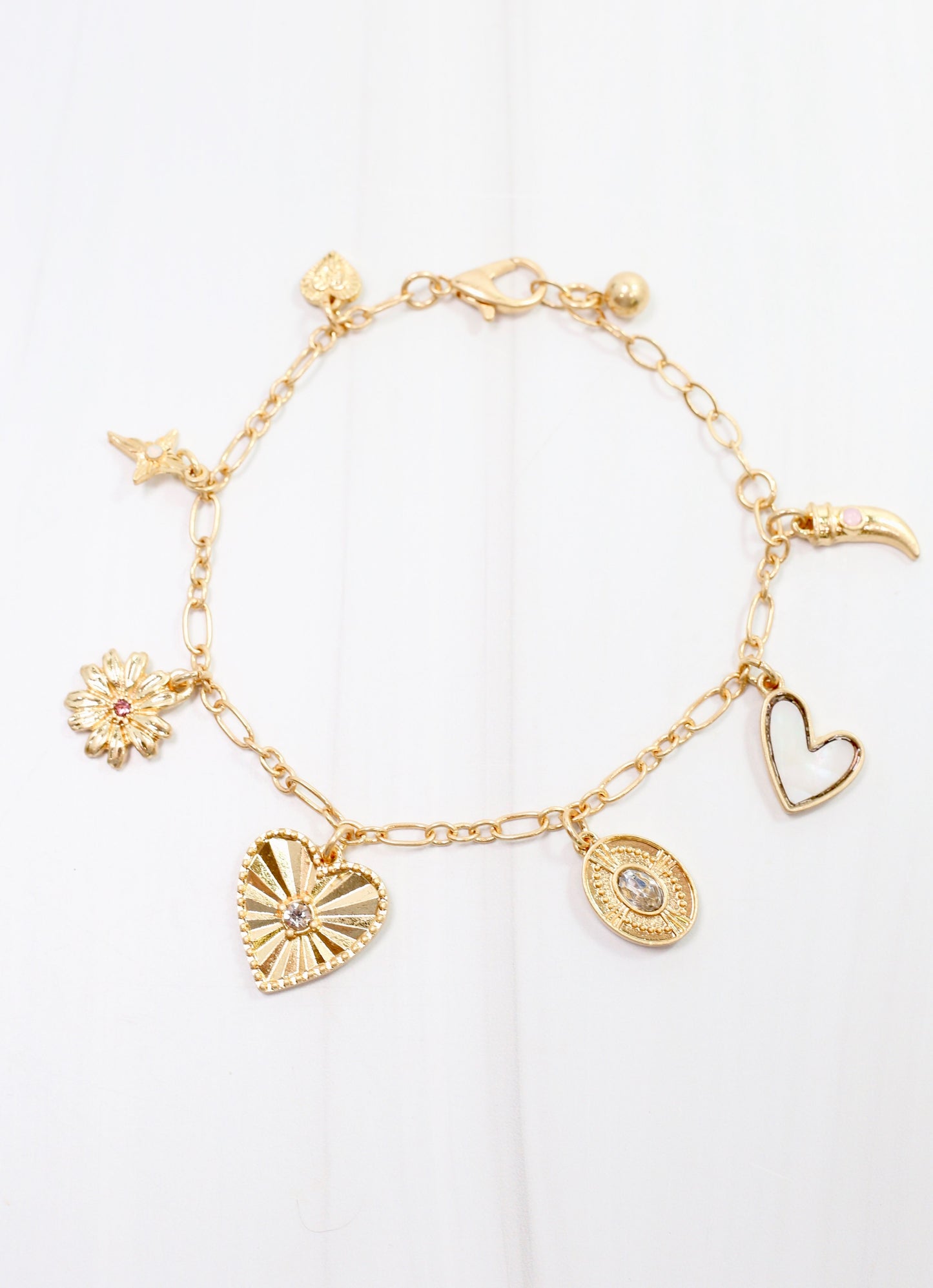 Catherine Charm Bracelet Gold