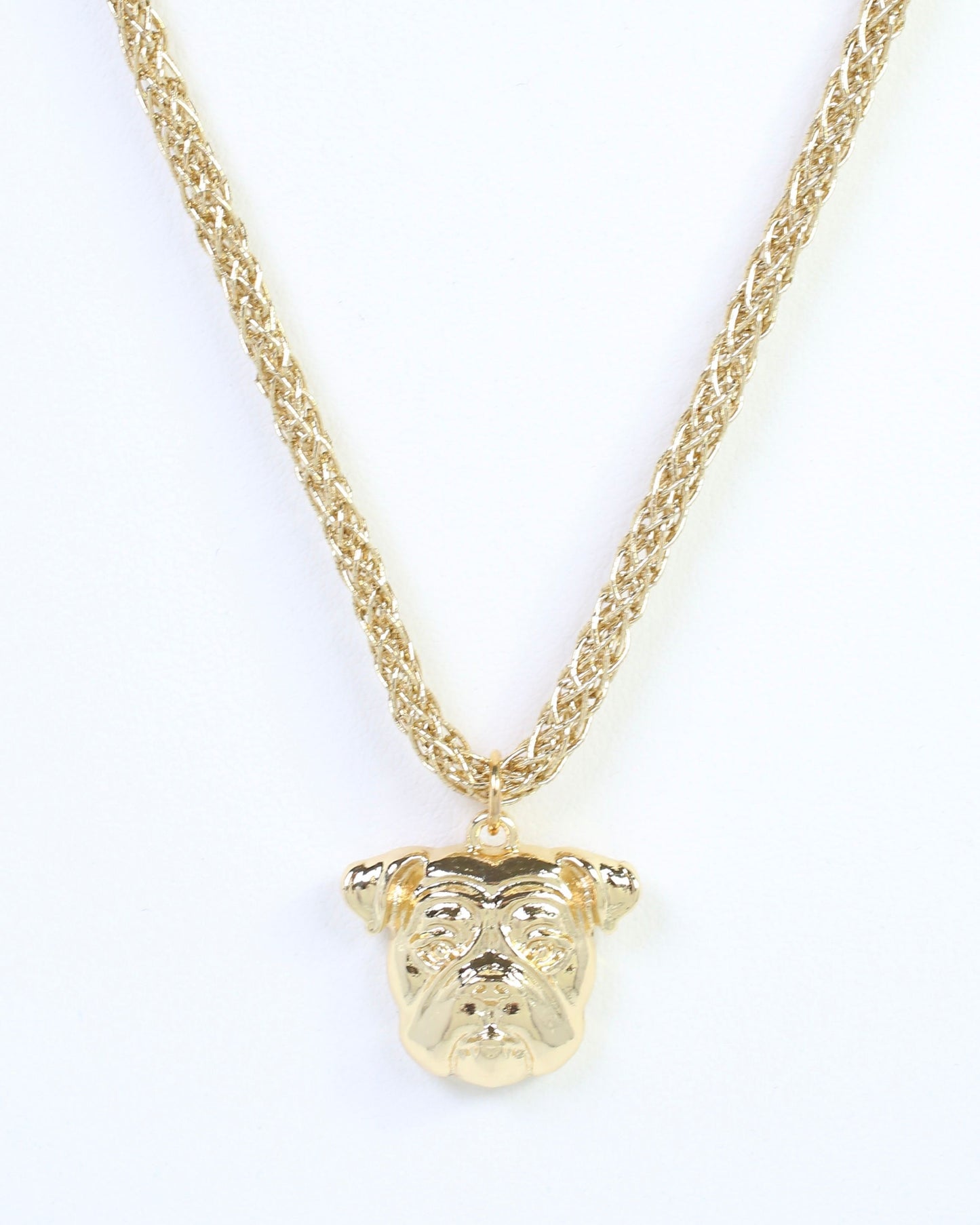 Corie Cord Necklace Dog Gold