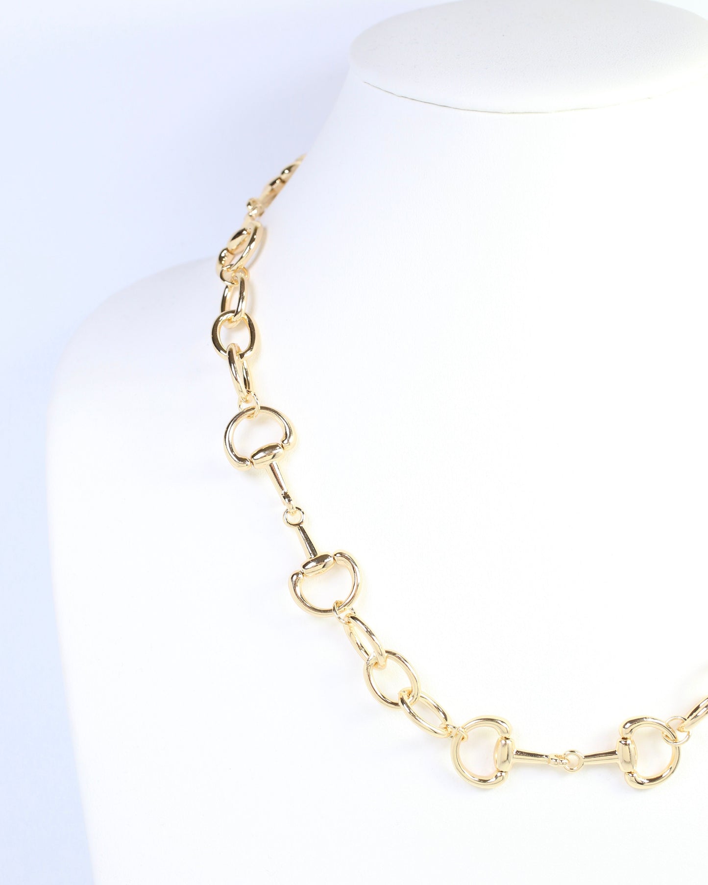 Eloisa Equestrian Link Necklace Gold