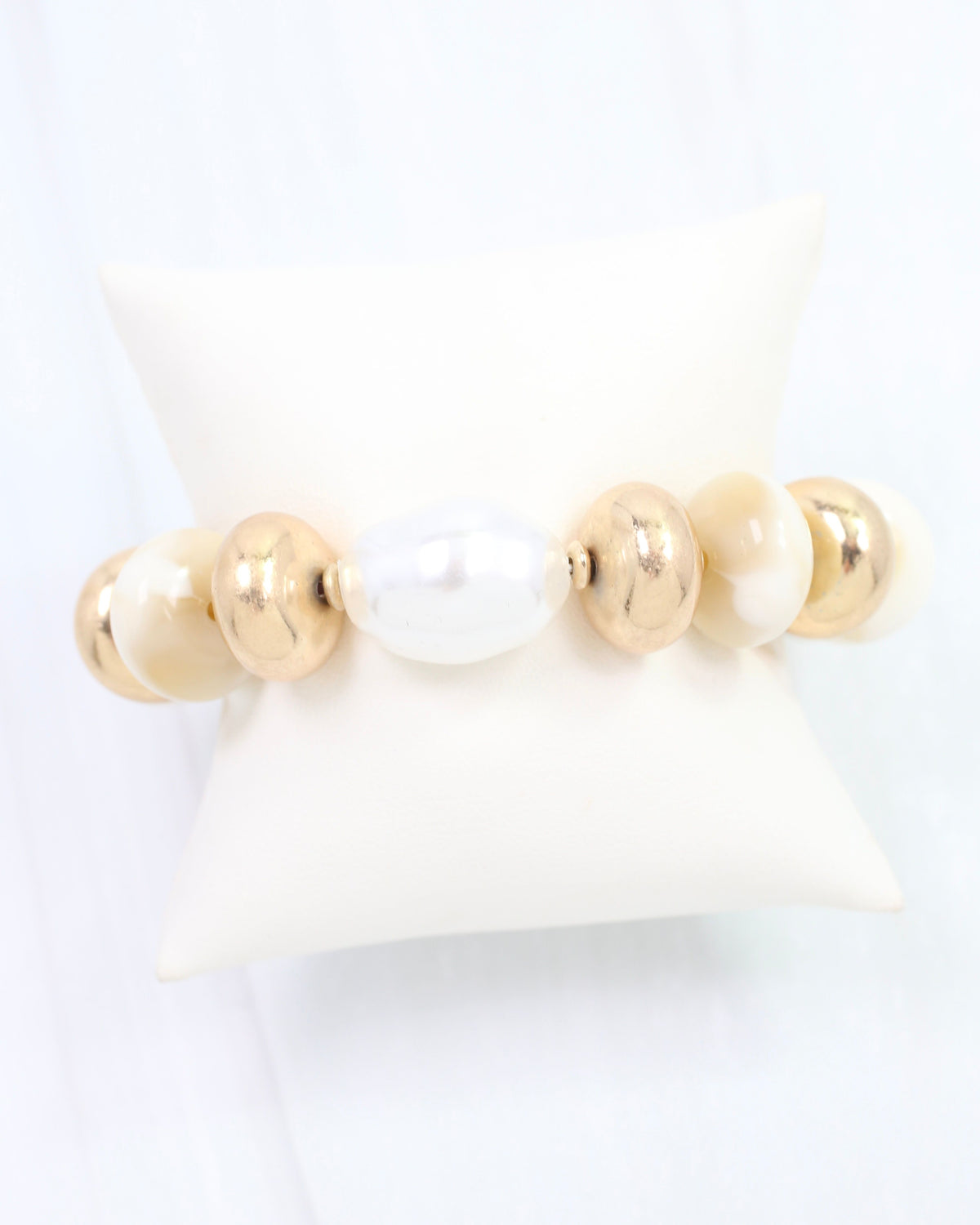 Abenger Beaded Bracelet White