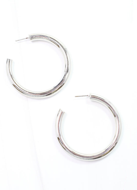 Perrineau Hoop Earring Silver