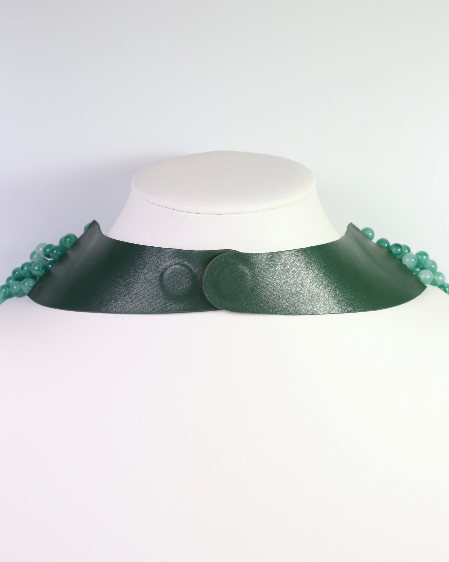 Kalin Beaded Layered Magnetic Necklace Green