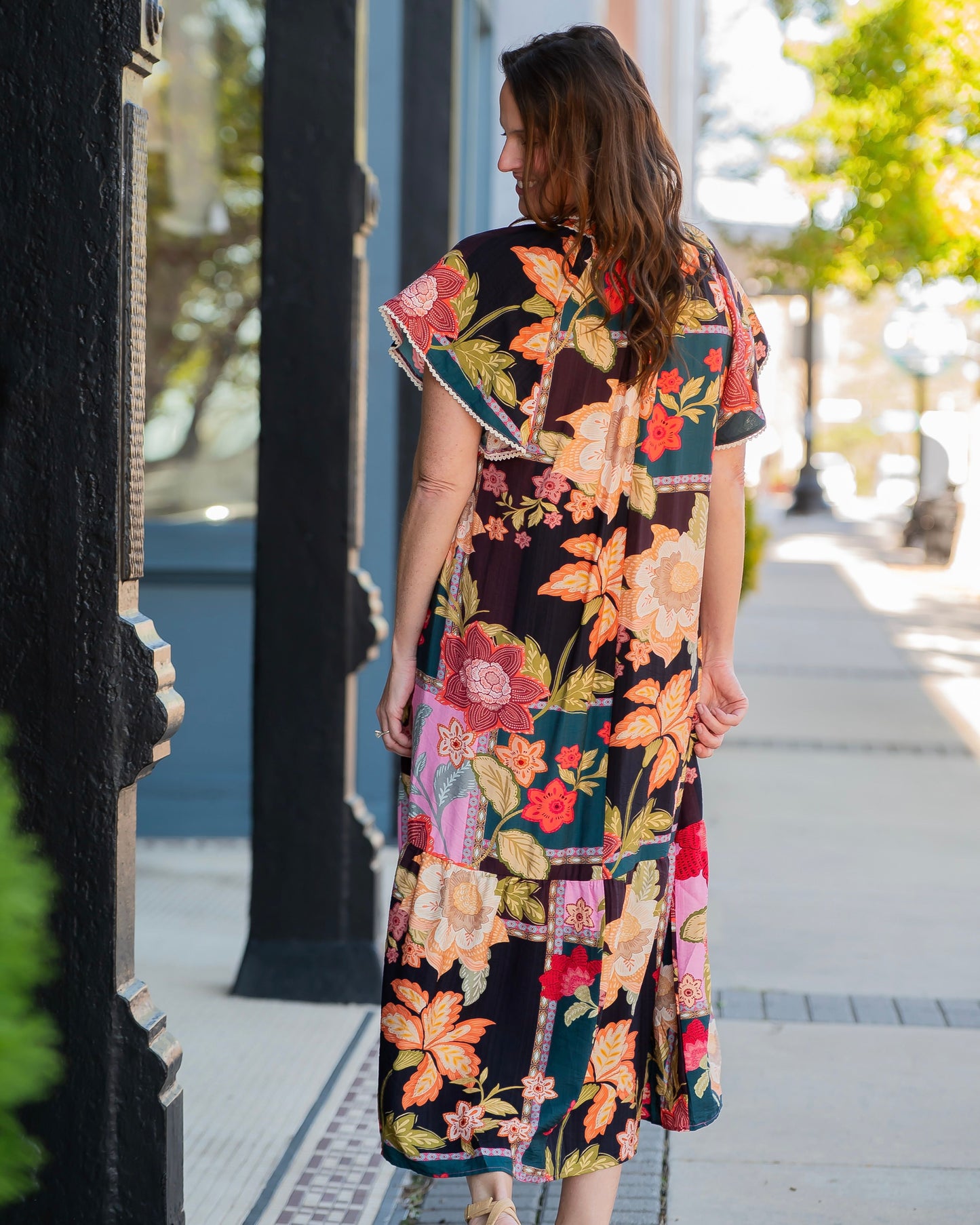 Liv Mix Patchwork Floral Maxi Dress