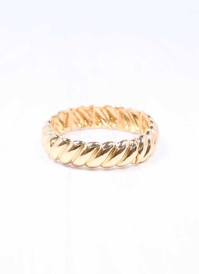 Gilliard Twisted Stretch Bracelet GOLD - Caroline Hill
