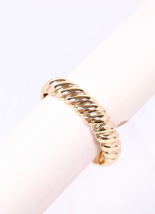 Gilliard Twisted Stretch Bracelet GOLD - Caroline Hill