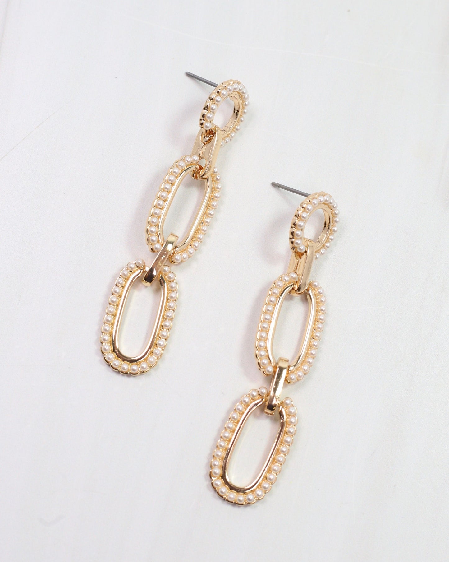 Lettie Link Post Earring Pearl