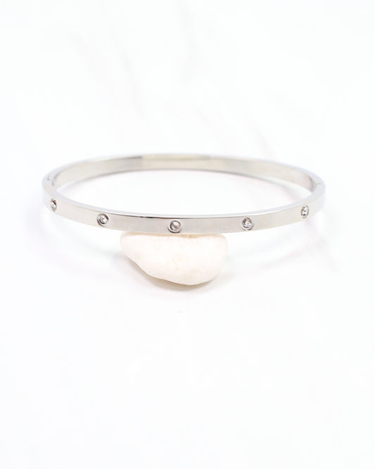 Geneiva CZ Metal Bracelet Silver