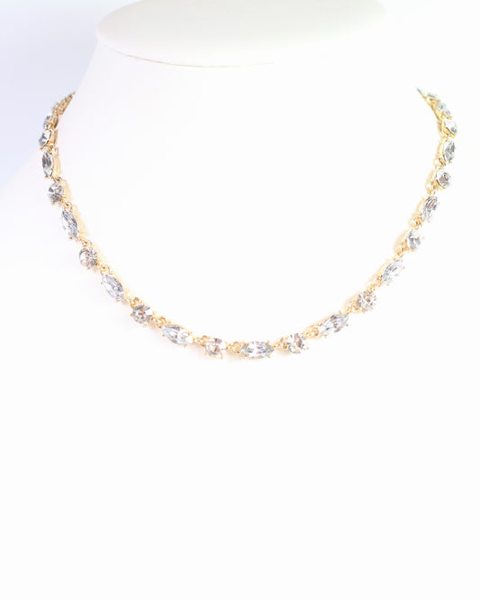 Charlie Crystal Necklace Clear