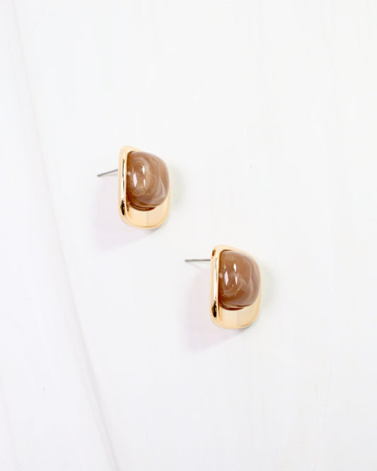 Waterbury Stud Earring Natural