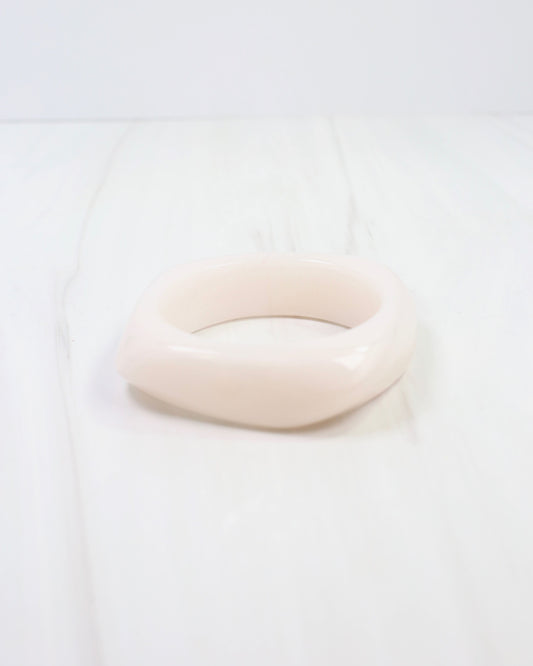 Chelsea Geometric Bangle Bracelet Ivory