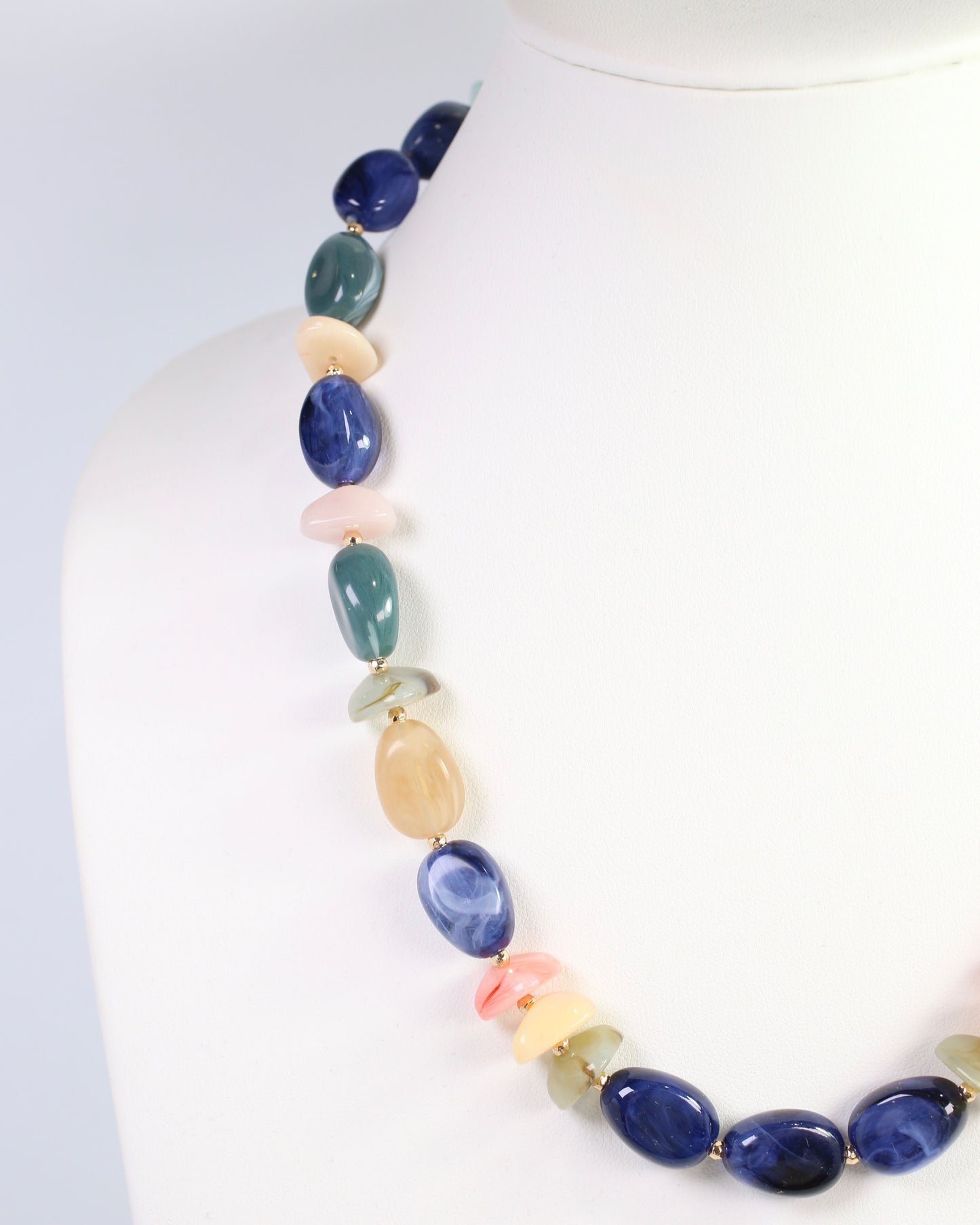 Laurel Stone Beaded Necklace Blue Multi