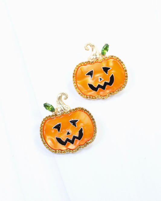 Jillie Jack O Lantern Earring Orange