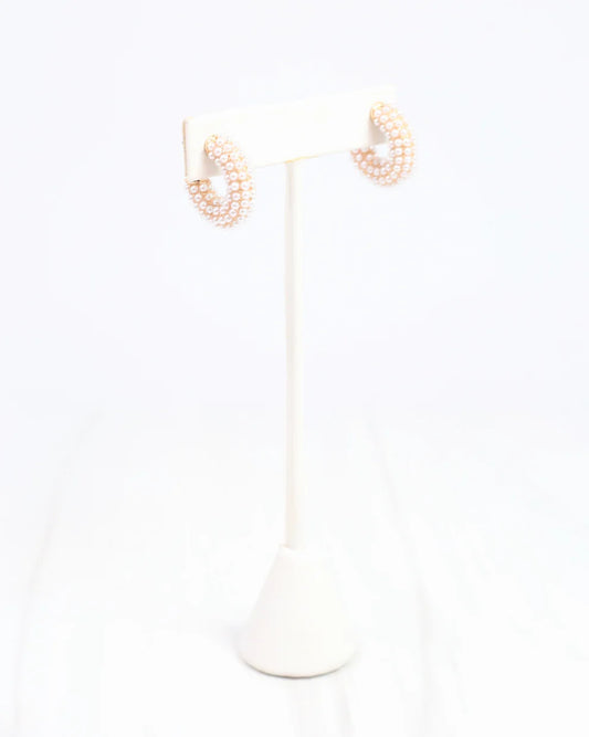 Amirah Hoop Earring Pearl