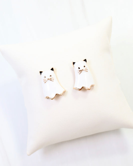 Ghouly Ghost Cat Stud White