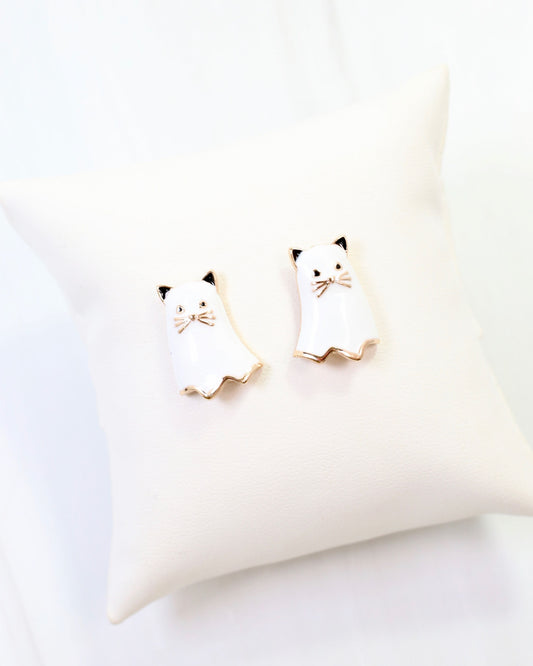 Ghouly Ghost Cat Stud White