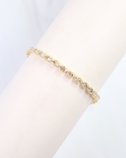 Clovis CZ Bracelet Gold