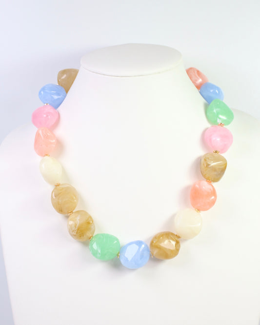 Clarksdale Marble Necklace Light Multi