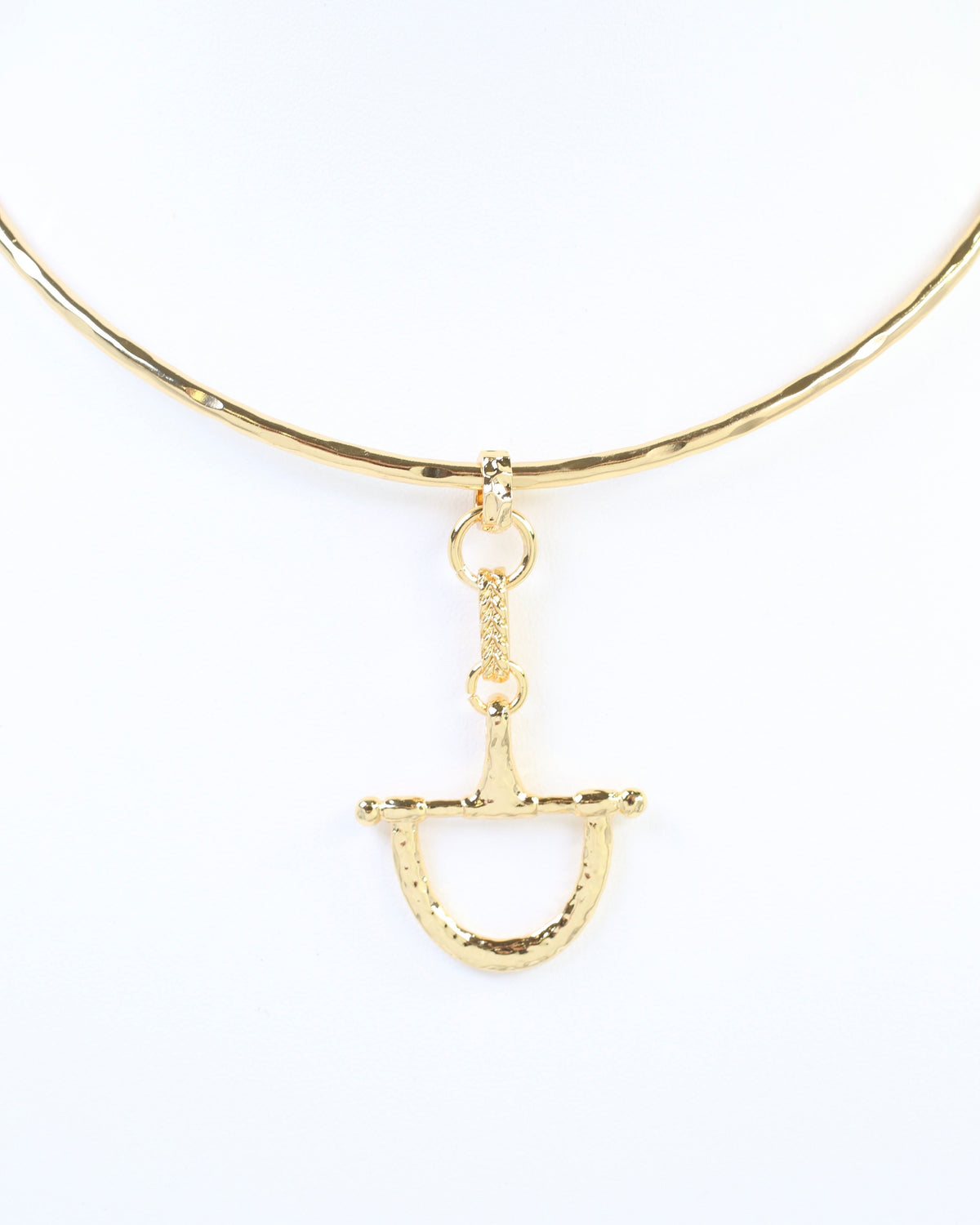 Hargrove Horsebit Choker Necklace WR Gold
