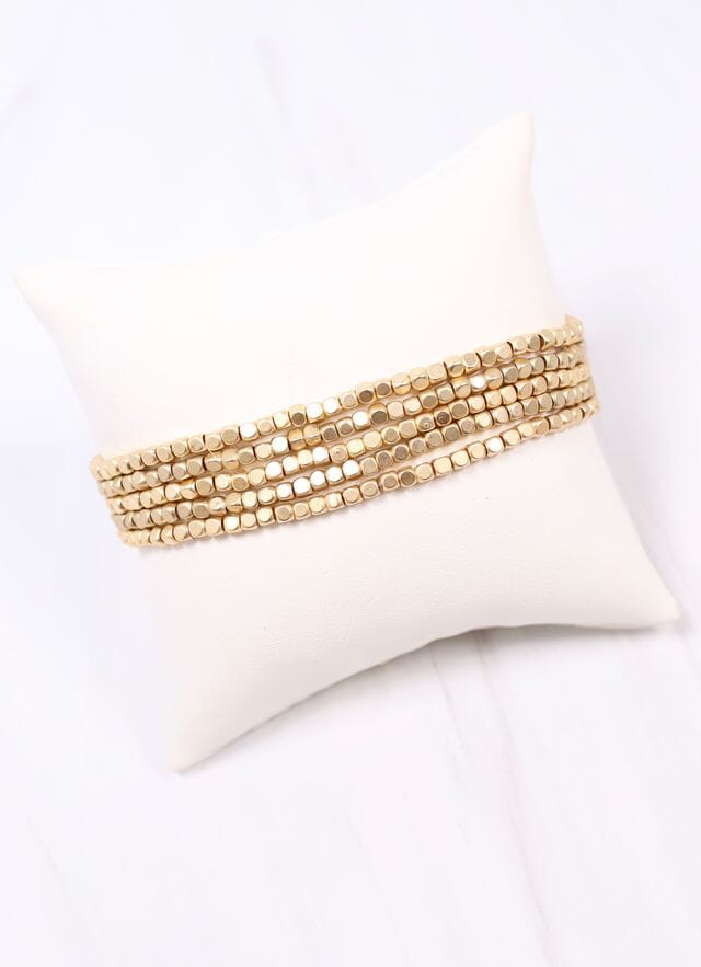 Lovegood Bracelet Set MATTE GOLD - Caroline Hill