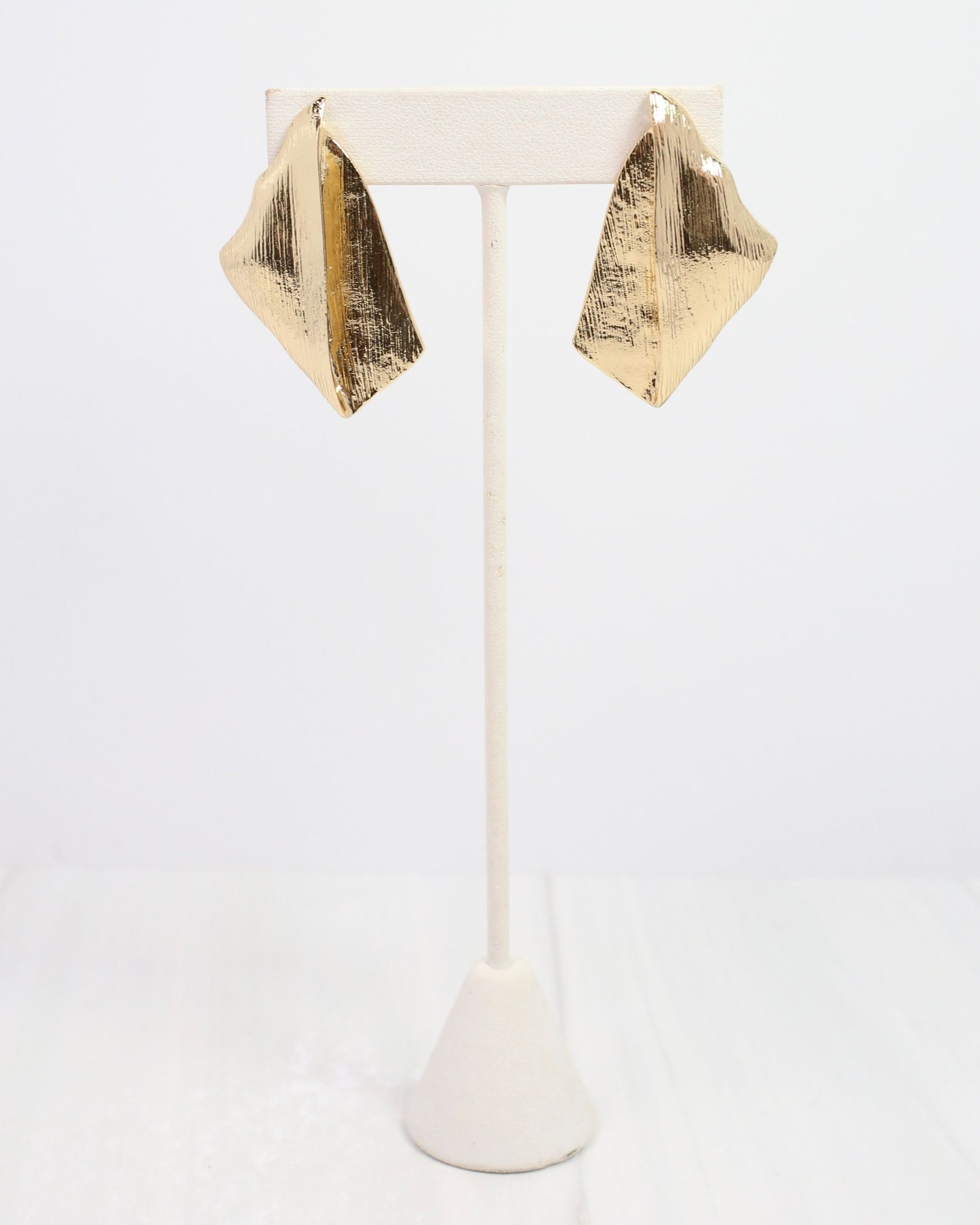 Emmaline Brushed Gold Post Earring Gold