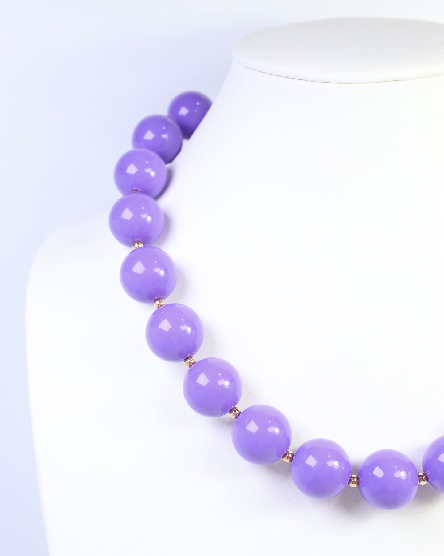 Megan Beaded Necklace Purple