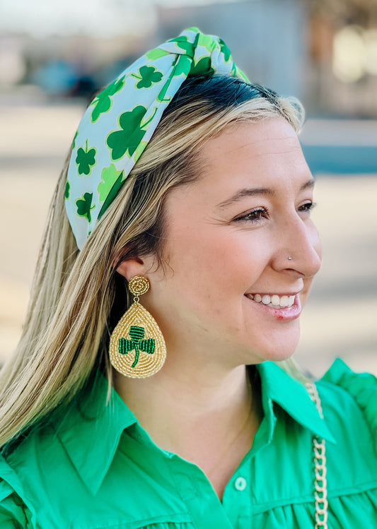 Shamrock Drop Earring GOLD