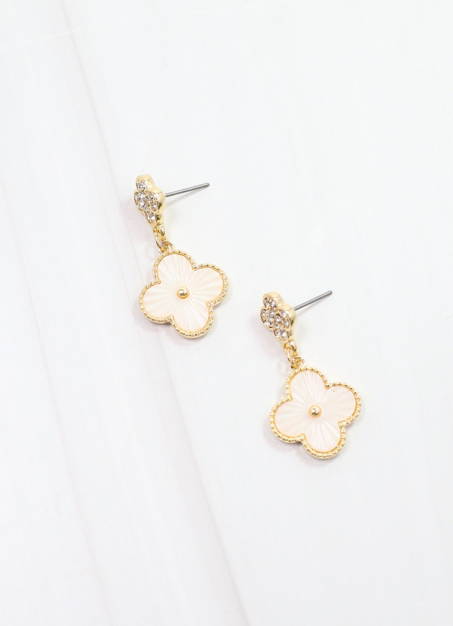 Lucius Clover Drop Earring Mother of Pearl