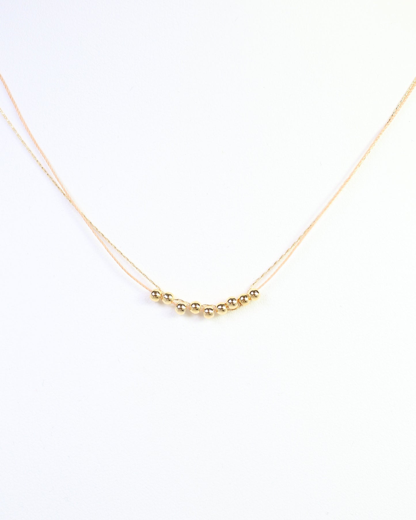 Odette Mini Cord Necklace Tan