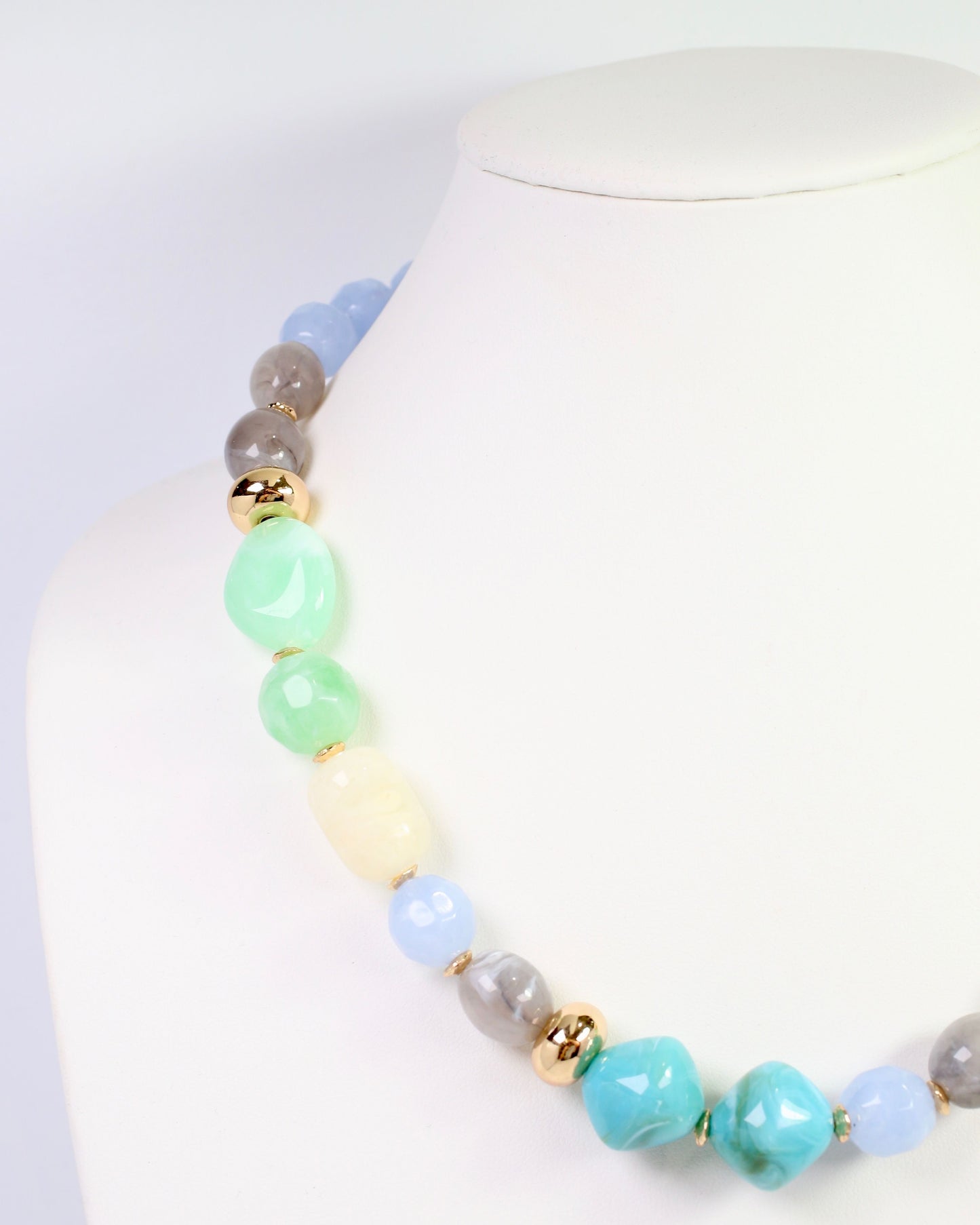 Ambridge Stone Beaded Necklace Blue Multi