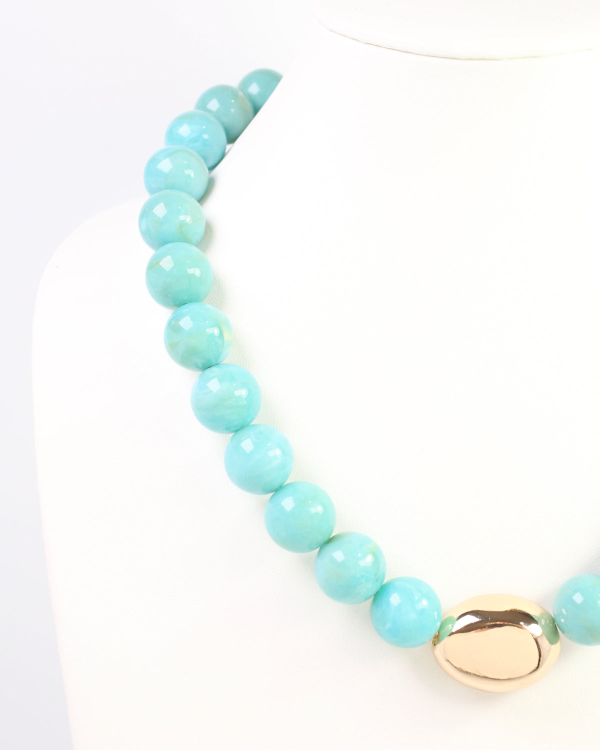Brooklyn Bold Stone Necklace Turquoise