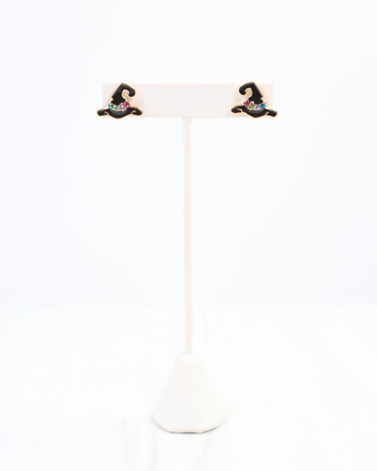 Witchful Thinking Stud Earring Black