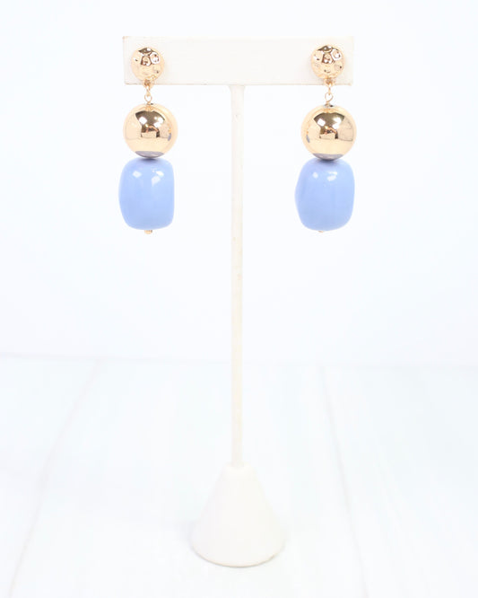 Bridgeport Stone Dangle Earring Blue
