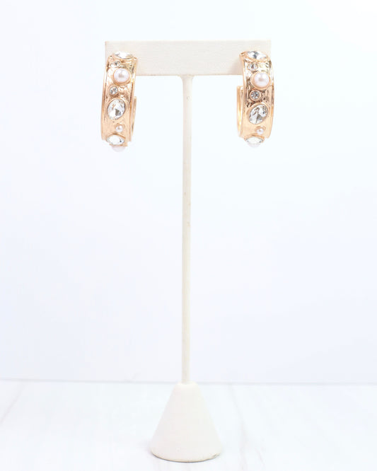 Julietta Hoop Earring Pearl