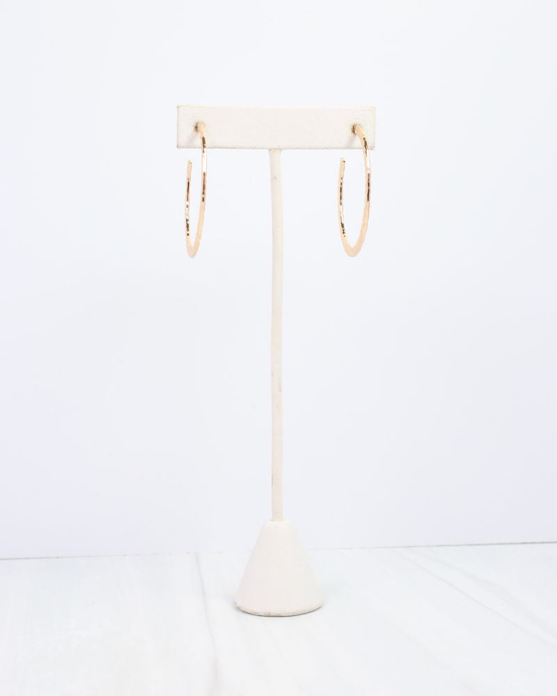 Tristan Textured Hoop Gold