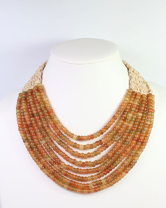 Ironwood Multi Layered Beaded Necklace Tortoise