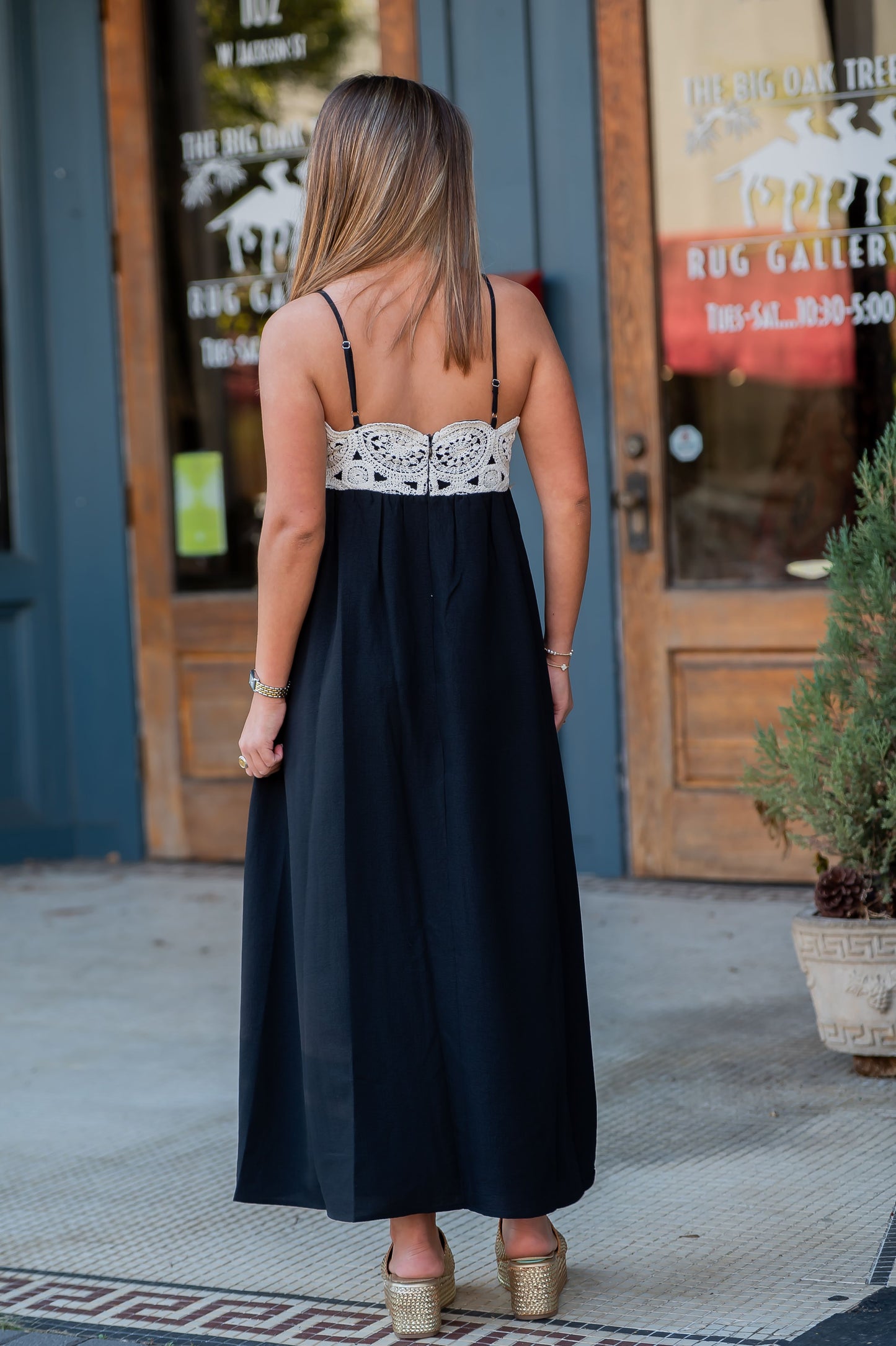 Silverbrook Crochet Lace Midi Dress