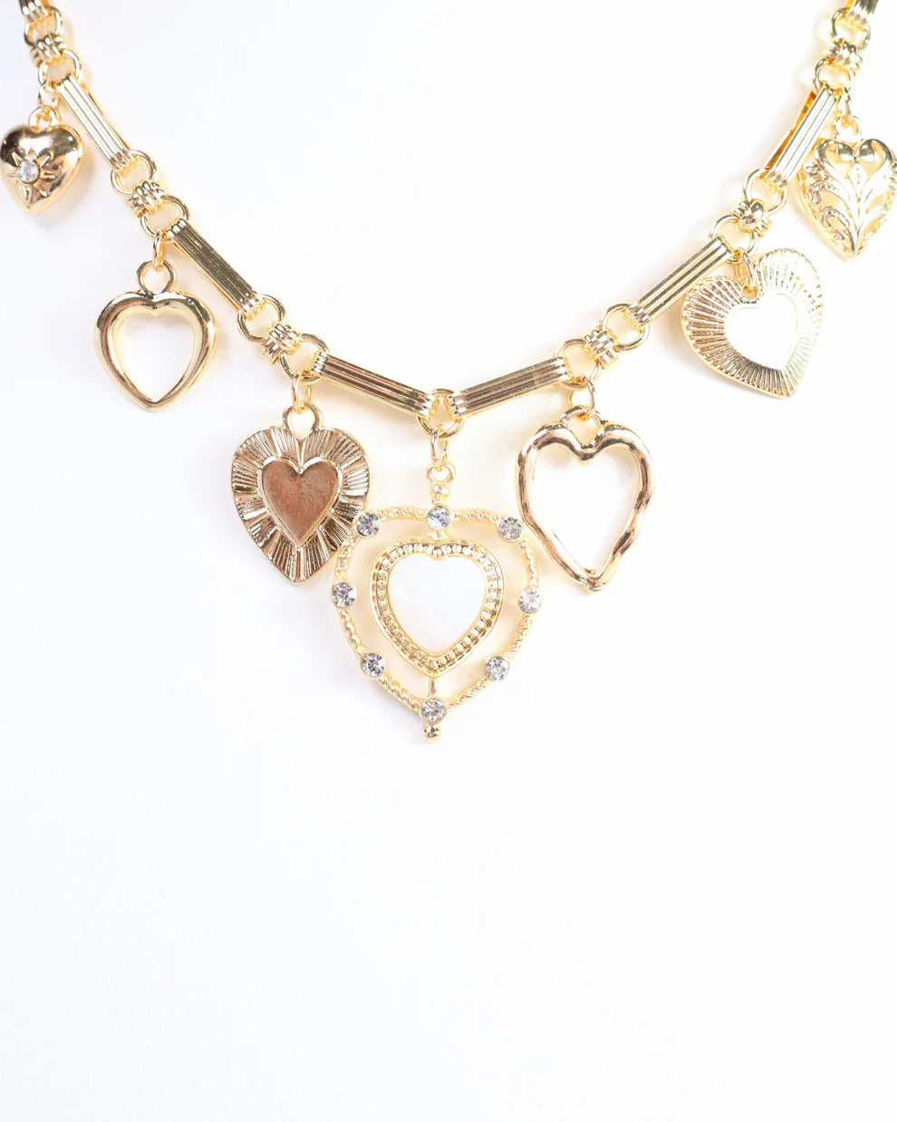 Maureen Charm Necklace Gold
