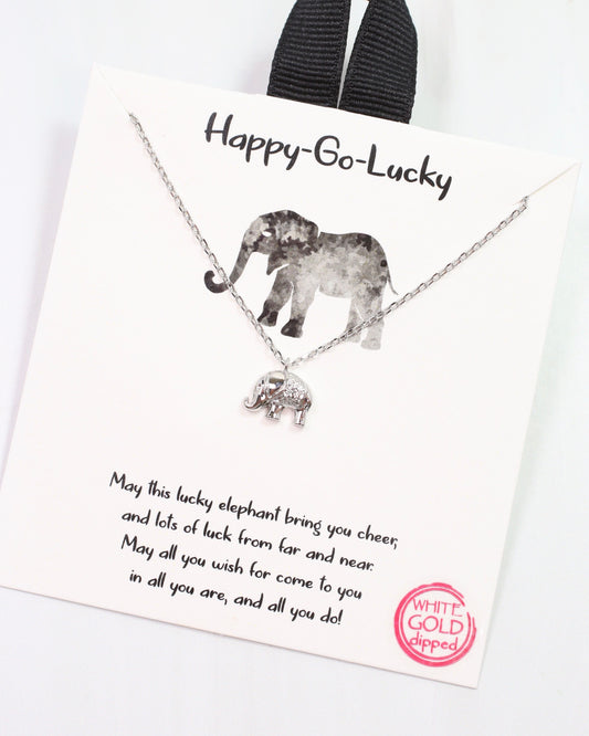 Happy Go Lucky Necklace Silver