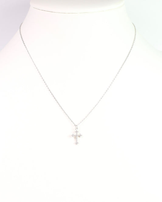 Camden Road Cross Necklace Silver