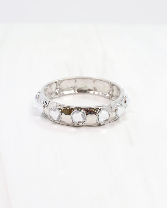 Reagan Stretch Bracelet Silver