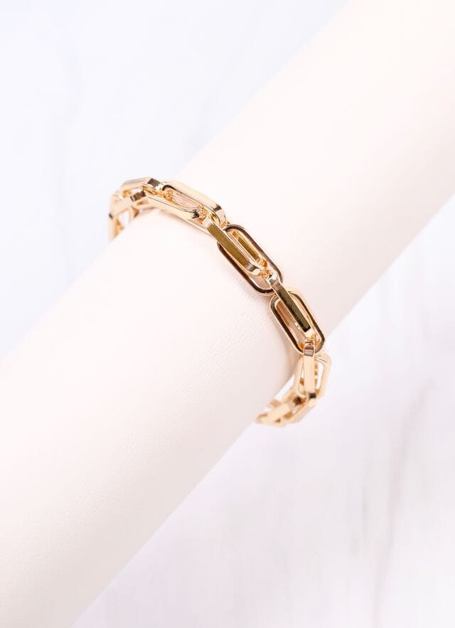Rabson Link Stretch Bracelet GOLD - Caroline Hill